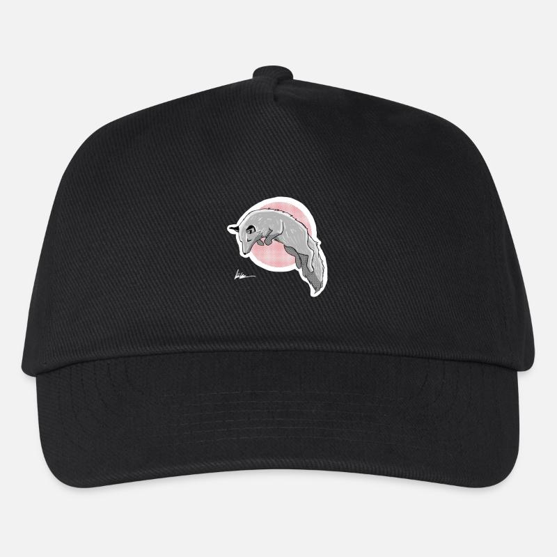 Jagd Schneefuchs - Kinder Basecap - Schwarz