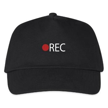 REC recording - Kids’ Baseball Cap - black - Front