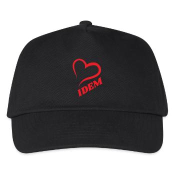 R - Kids’ Baseball Cap - black - Front