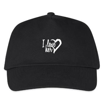 J’aime - Casquette de baseball Enfant - noir - Devant