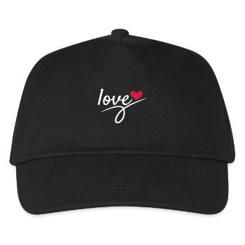 Liebe Valentinstag Romantisch - Kinder Basecap - Schwarz - Vorne