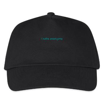 I hate everyone - Kids’ Baseball Cap - black - Front