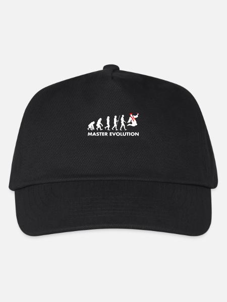 Master Evolution Entwicklung Schulabschluss Diplom - Kinder Basecap - Schwarz
