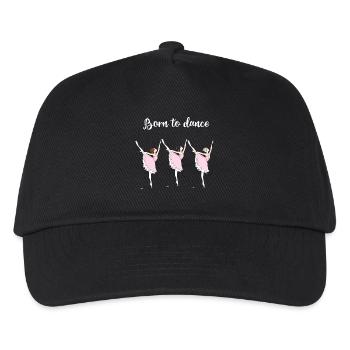 danse ballerine ballerine formation dentelle fille tutu - Casquette de baseball Enfant - noir - Devant