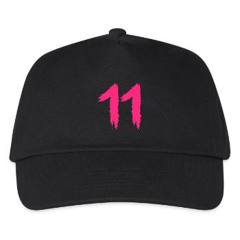 Number 11 Favorite number number - Kids’ Baseball Cap - black - Front