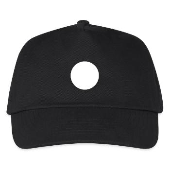 Cercle blanc - Casquette de baseball Enfant - noir - Devant