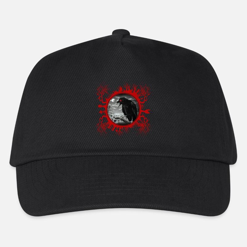 Gothic Rabe - Kinder Basecap - Schwarz