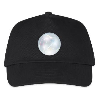 Crystal ball with delicate light reflections in pastel - Kids’ Baseball Cap - black - Front
