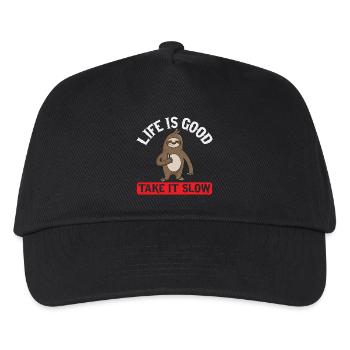 Prenez-le lentement - Paresseux - Casquette de baseball Enfant - noir - Devant