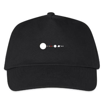 Tesla in Space Solar System SpaceX - Kinder Basecap - Schwarz - Vorne