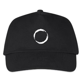 Circle brush icon - Kids’ Baseball Cap - black - Front