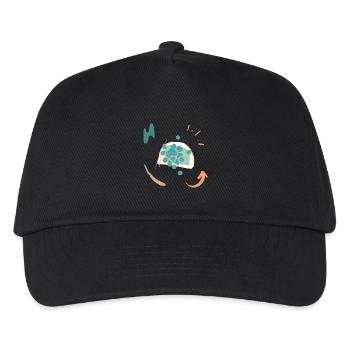 Lässiges Design mit Farbverlauf - Kinder Basecap - Schwarz - Vorne