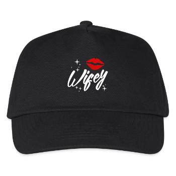 Partnerlook | Ehemann Ehefrau Ehe Heirat Hochzeit - Kinder Basecap - Schwarz - Vorne