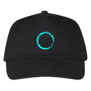 Circle Symbol Design Water Blue - Kids’ Baseball Cap - black - Front
