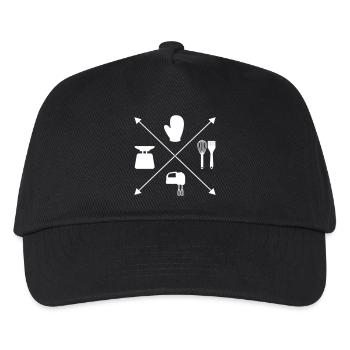 to bake - Kids’ Baseball Cap - black - Front