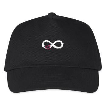 Symbole d'amour infini avec coeur - Casquette de baseball Enfant - noir - Devant