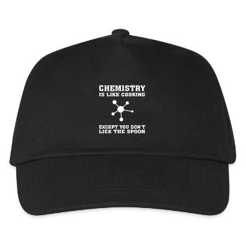 Funny Chemical Engineer, Chemistry is Like Cooking - Kids’ Baseball Cap - black - Front