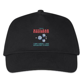 Meilleur T-shirt d'ingénieur nucléaire, citation drôle - Casquette de baseball Enfant - noir - Devant