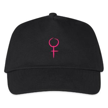 Venusssymbol Frau Mädchen Rosa - Kinder Basecap - Schwarz - Vorne