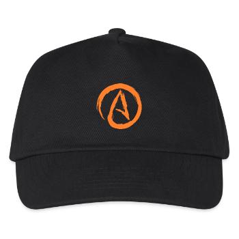 Atheismus Symbol Atheist Darwin Evolution Geschenk - Kinder Basecap - Schwarz - Vorne