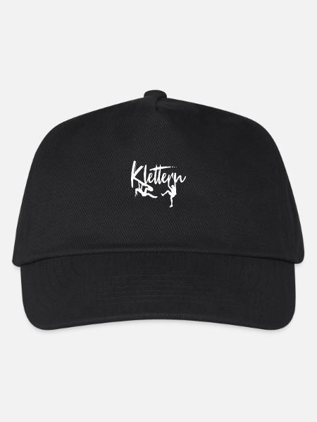 Klettern Kletterin Kletterer Kletter Geschenk - Kinder Basecap - Schwarz