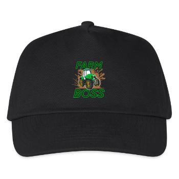 Landwirt - Kinder Basecap - Schwarz - Vorne