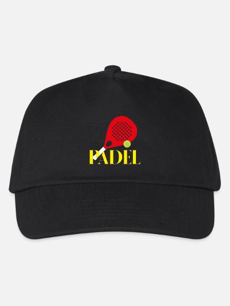 Padel Tennis - Kinder Basecap - Schwarz