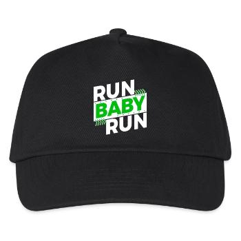 Courir Courir Course Entraînement Endurance Sort Fun - Casquette de baseball Enfant - noir - Devant