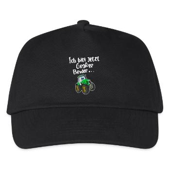 Ich Bin Jetzt Großer Bruder - Kinder Basecap - Schwarz - Vorne