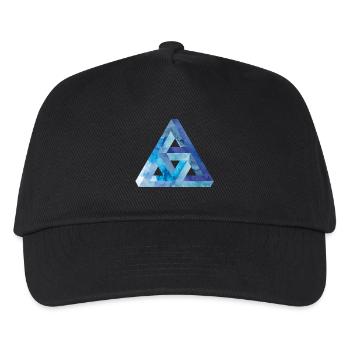 Optical illusion triangle Escher - Kids’ Baseball Cap - black - Front