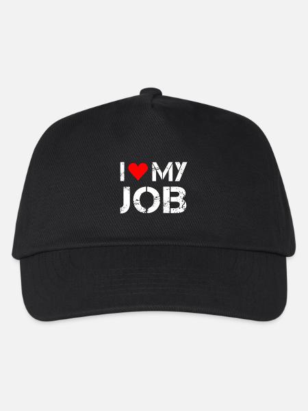 I love my job - Kinder Basecap - Schwarz