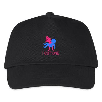 Ich habe einen Spruch Braut Junggesellin Hochzeit - Kinder Basecap - Schwarz - Vorne