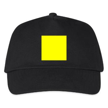 Yellow Background Texture Template Personalize - Kids’ Baseball Cap - black - Front