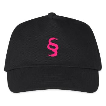 Paragraph symbol pink lawyer lawyer female judge - Kids’ Baseball Cap - black - Front