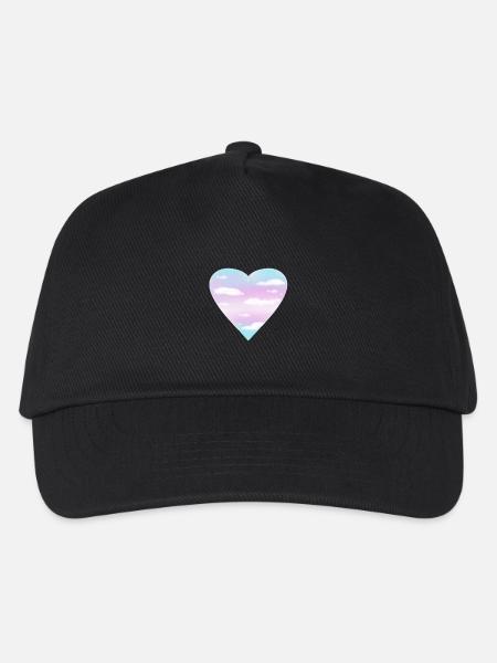 Trans Heart - Kids’ Baseball Cap - black