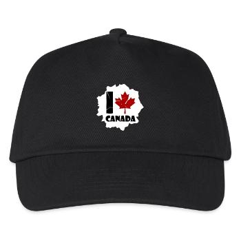 Kanada - Kinder Basecap - Schwarz - Vorne
