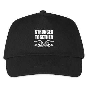 Ensemble de cadeau d'amitié de solidarité forte - Casquette de baseball Enfant - noir - Devant