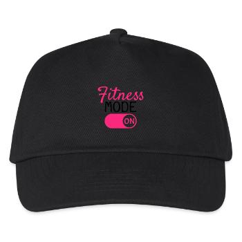 Mode fitness activé - Casquette de baseball Enfant - noir - Devant