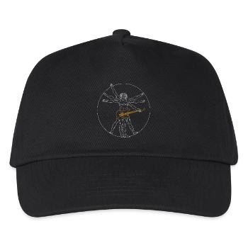 Guitar Da Vinci - Guitar Rock Gift - Kids’ Baseball Cap - black - Front