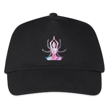 Spiritual Yoga Girl - Kids’ Baseball Cap - black - Front
