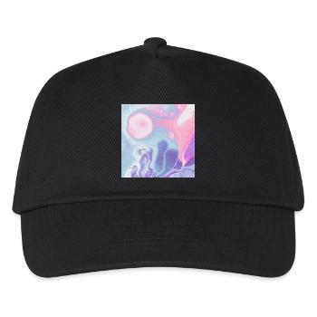 mouse pad colorful texture design - Kids’ Baseball Cap - black - Front