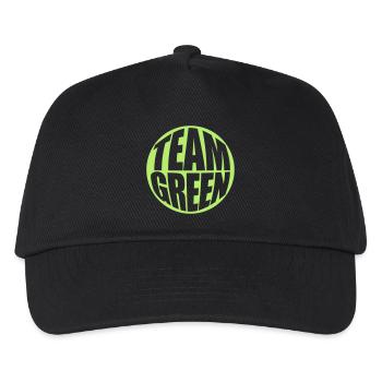 Green Team Logo - Kinder Basecap - Schwarz - Vorne