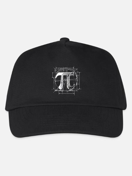 Pi Skizzen-Mathematik - Kinder Basecap - Schwarz