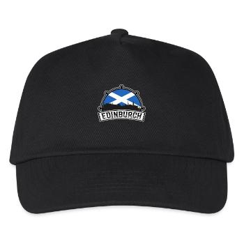 Edinburgh Schottland Skyline Reise Souvenir Scottis - Kinder Basecap - Schwarz - Vorne