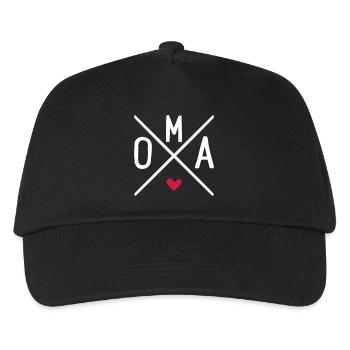 Oma - Kinder Basecap - Schwarz - Vorne