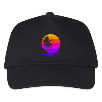 Holiday Holidays Palms Caribbean Beach Sea Summer - Kids’ Baseball Cap - black - Front