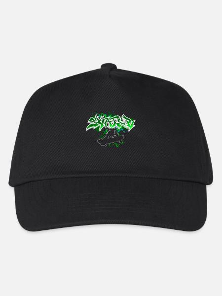 Skater Graffiti - Kinder Basecap - Schwarz