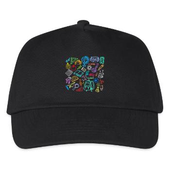 École Apprentissage Des timbales Début de l’école - Casquette de baseball Enfant - noir - Devant