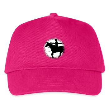 horse - Kids’ Baseball Cap - fuchsia - Front