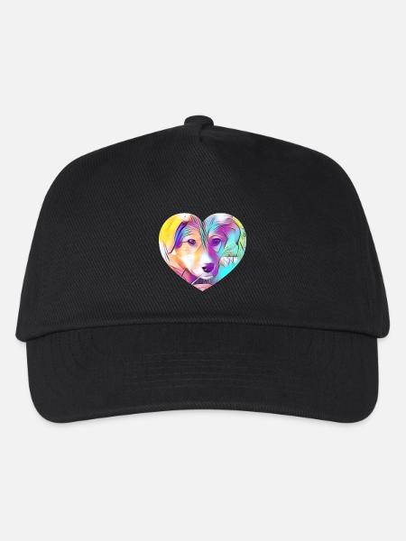 Hund - Kinder Basecap - Schwarz
